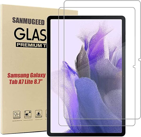 [عبوتان] واقي شاشة SANMUGEED متوافق مع Samsung Galaxy Tab S7 FE 2021 (12.4 بوصة) ، صلابة 9H ممتازة 2.5D حافة مستديرة زجاج مقوى - متوافق مع قلم S - مضاد للخدش - خالٍ من الفقاعات احمِ محمولك بأمان مع واقي شاشة SANMUGEED لجهاز Samsung Galaxy Tab S7 FE 2021، صلابة 9H، 2.5D حافة مستديرة، مقاوم للخدش، خالٍ من الفقاعات، ومتوافق مع قلم S.